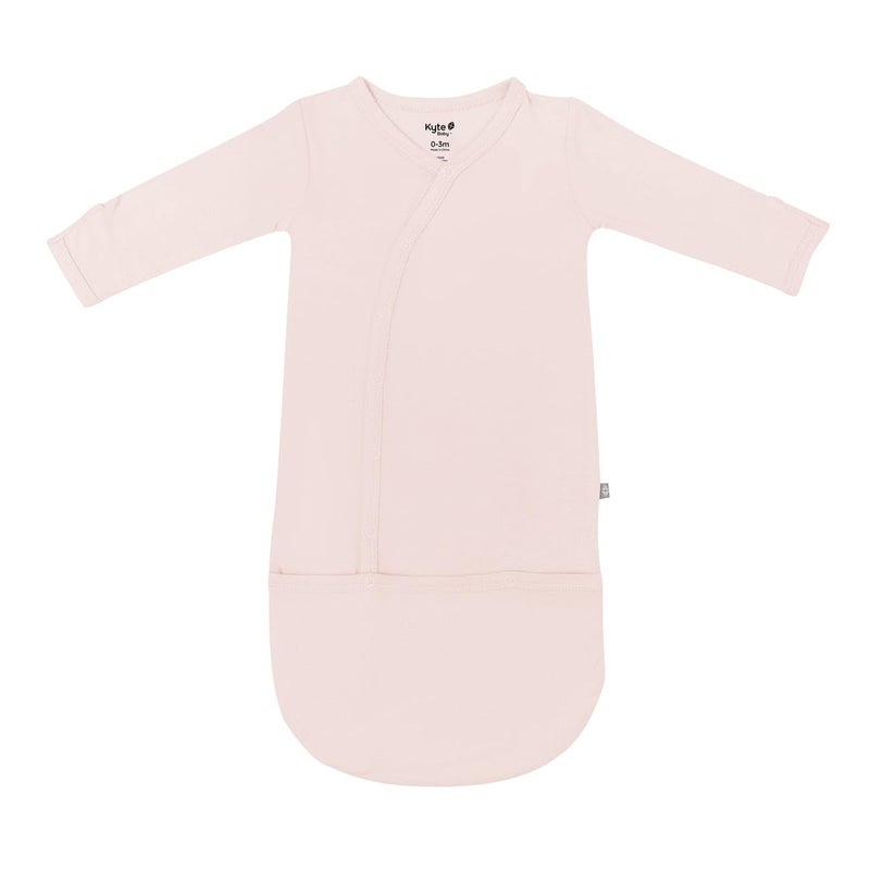 KYTE BABY Bundlers, Unisex Baby Sleeper Gowns, Rayon Made From Bamboo Material (Newborn, Blush) - Image 1